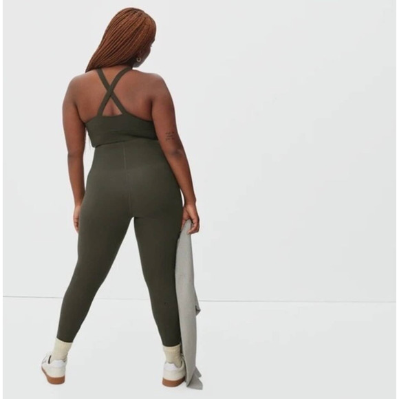 Everlane Womens Perform Sculpt Legging Medium Forest Dark Green High Waist NWT - Picture 3 of 9